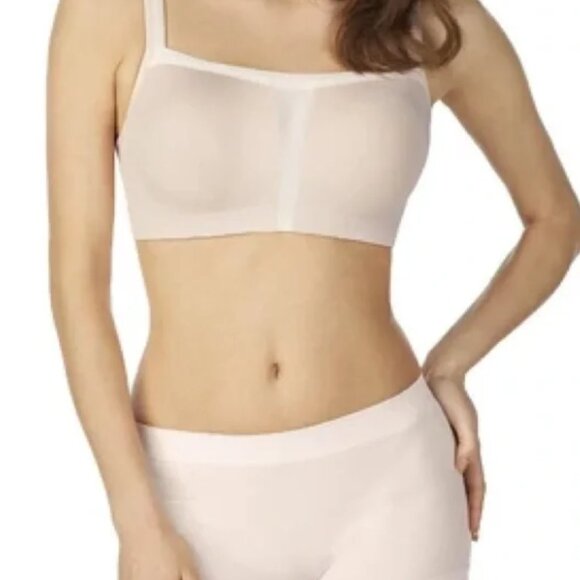 Le Mystere Hi Impact Underwire Sports Bra 36G Nude Full Bust Convertible Straps - Picture 7 of 8